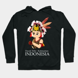 dayak tribe kalimantan, Indonesia by Xoalsohanifa Hoodie